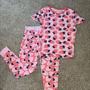 Cat & Jack Pink Strawberry Pajama Set